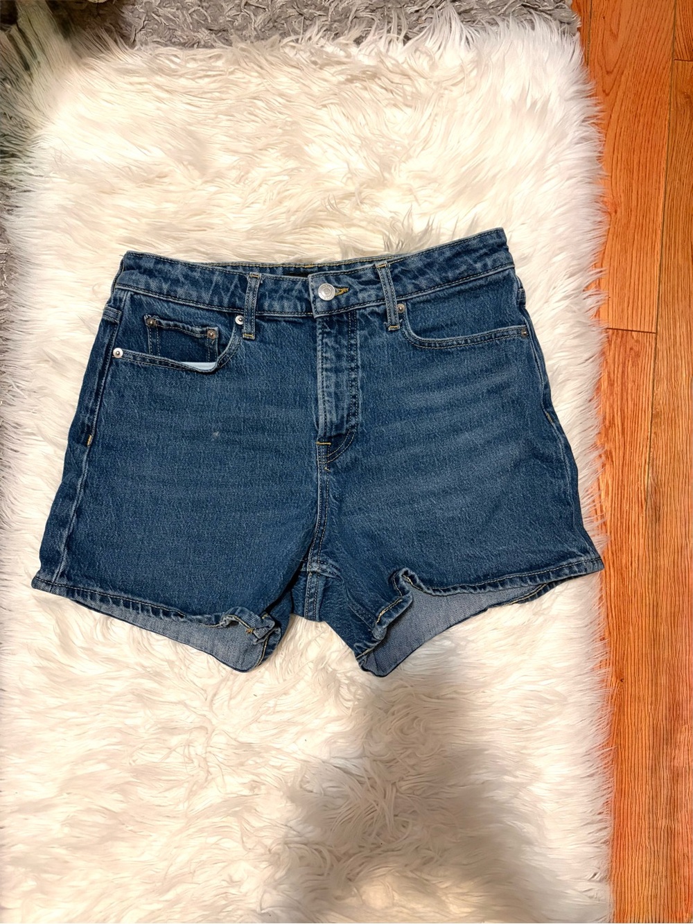 Dark Wash Denim Shorts